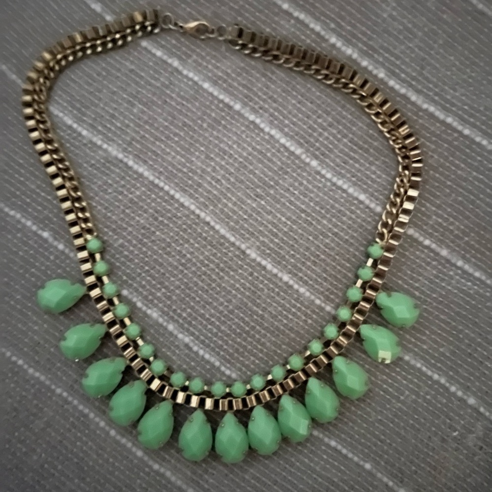 Teal necklace